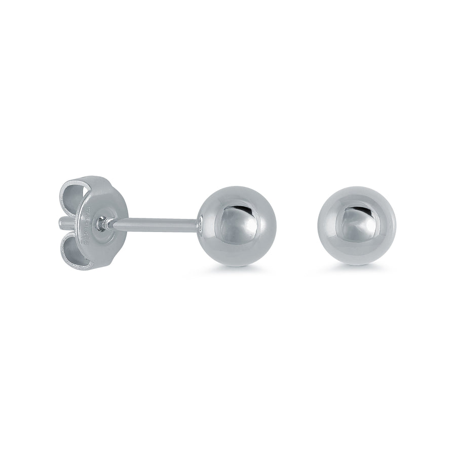 6MM POLISHED BALL EARRINGS