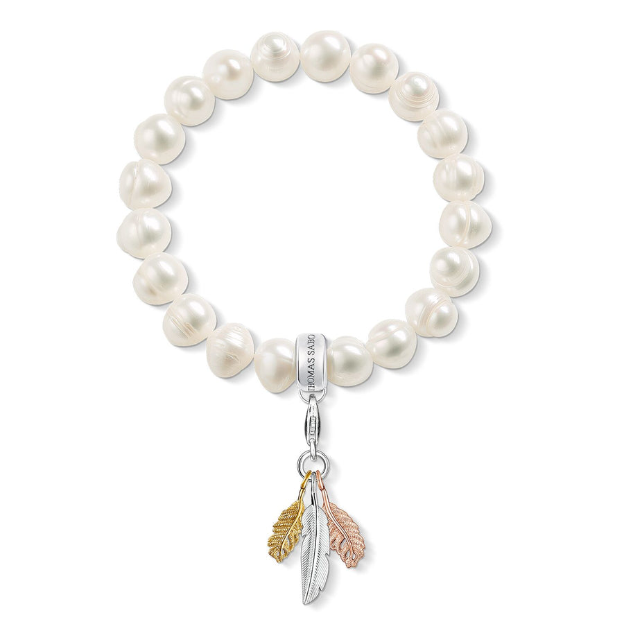 bracelet Charm plume