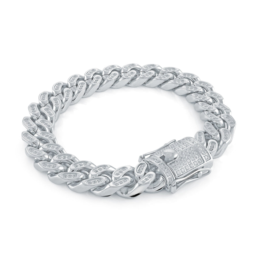 14MM CUBAN CZ BRACELET
