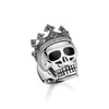 Bague tête de mort couronne