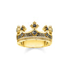 Bague couronne or