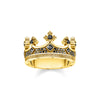 Bague couronne or