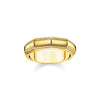 Bague anguleux or