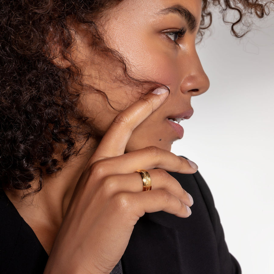 Bague ornements or
