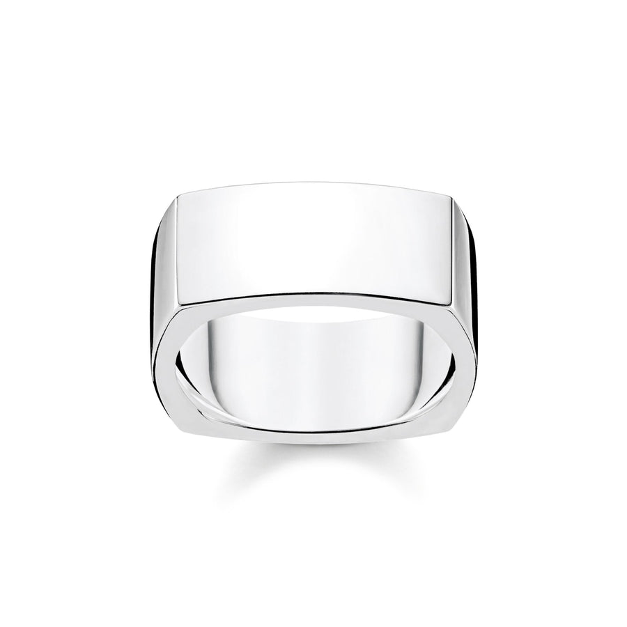 Bague quadrangulaire argent