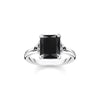 Bague pierre noire