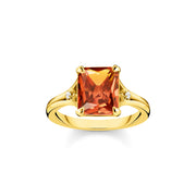 Bague pierre orange