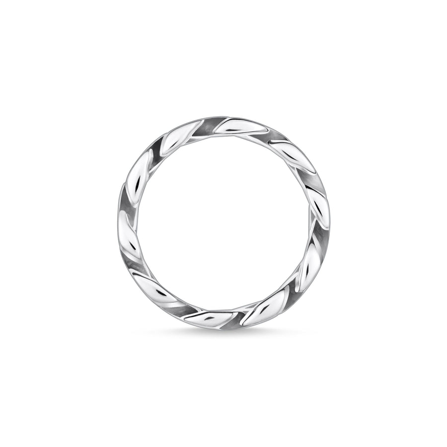 Bague liens argent