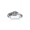 Bague noirci serpent