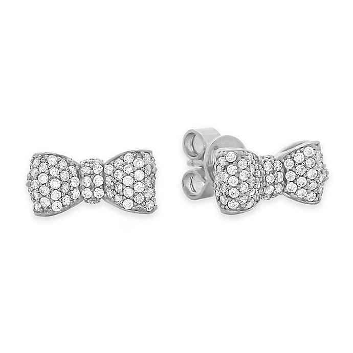 CRISLU Boucles d'oreilles boucle pavé
