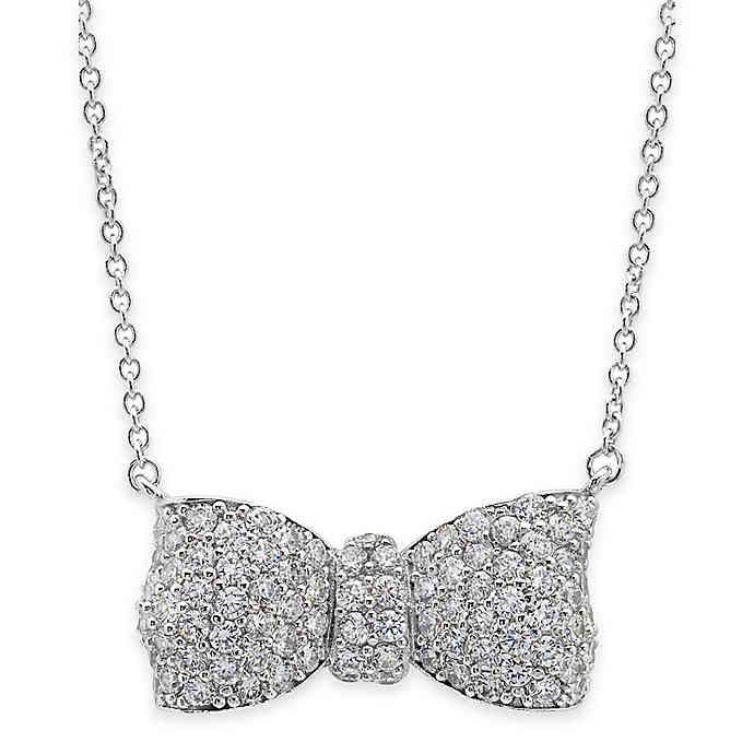 CRISLU Collier boucle pavé