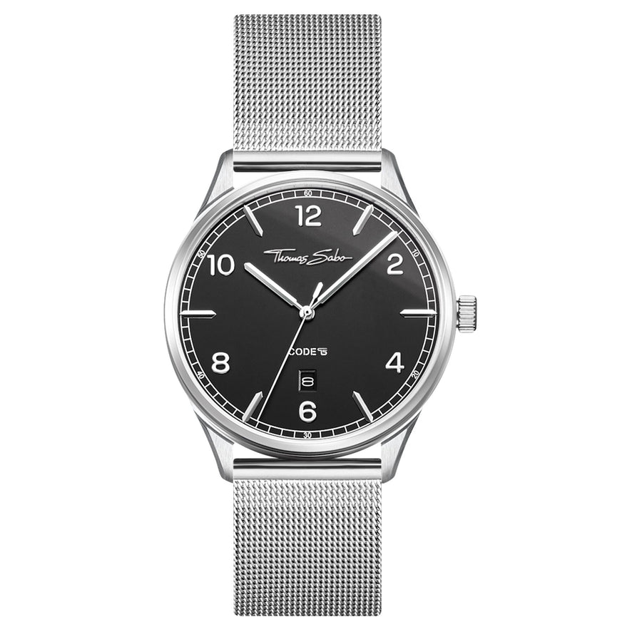 Montre unisexe CODE TS argent noir