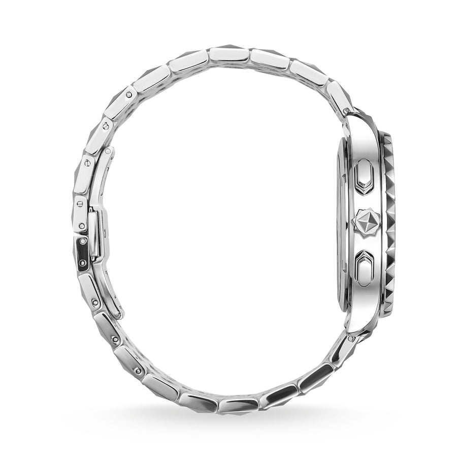 montre pour homme Rebel at Heart Chronograph argent noir