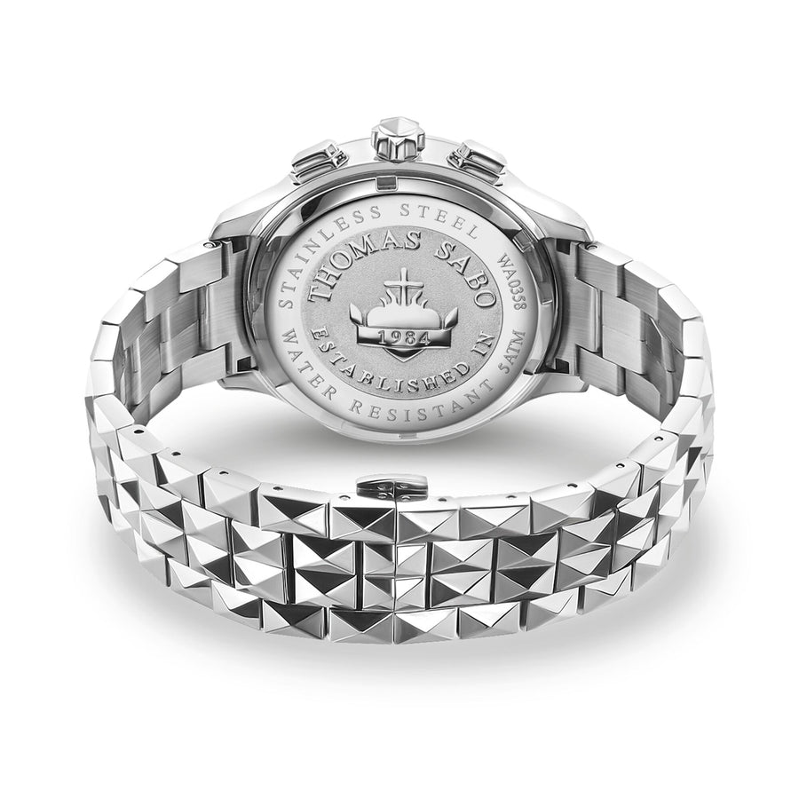 montre pour homme Rebel at Heart Chronograph argent noir
