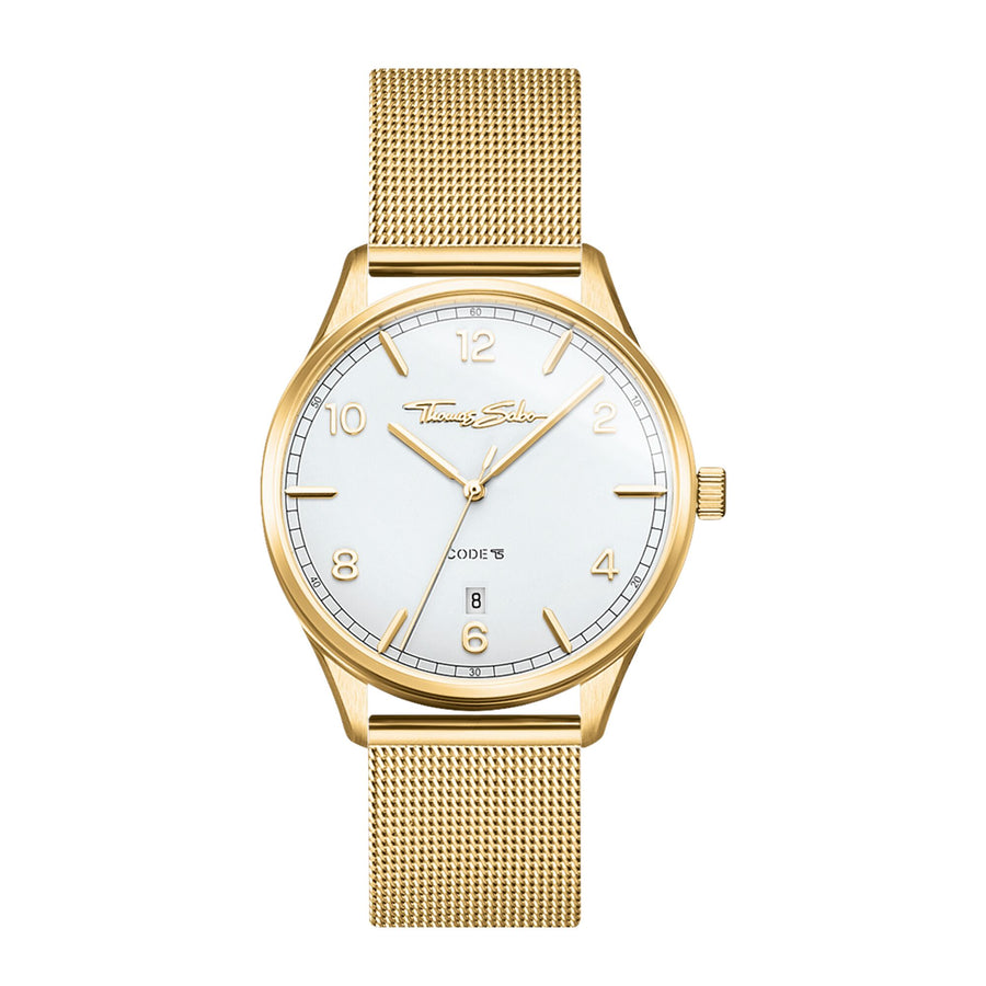 montre pour femme Code TS petit or jaune