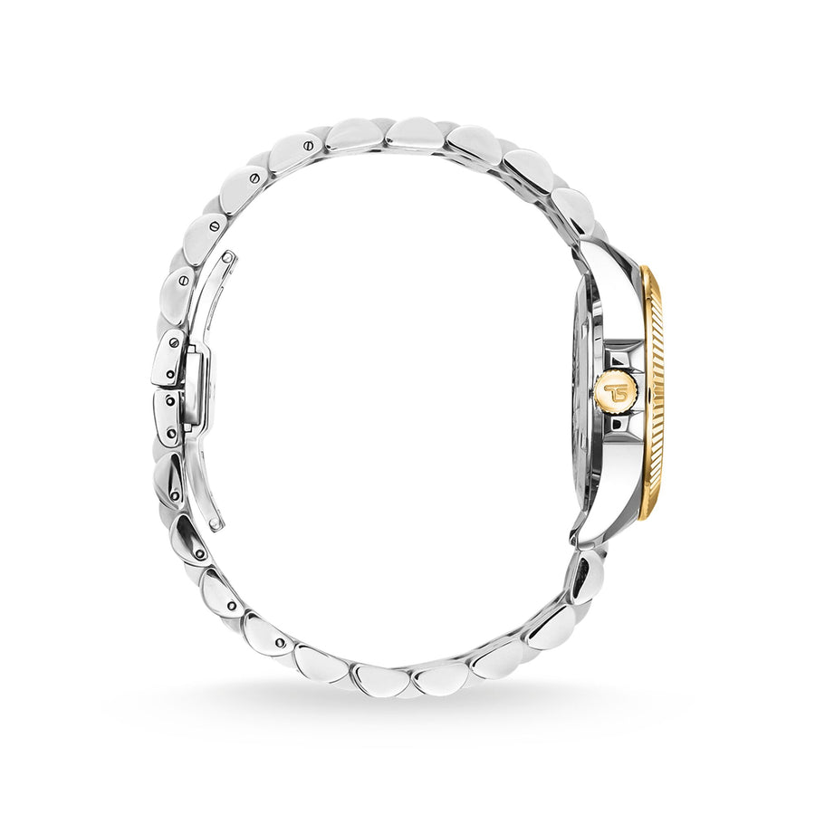 Montre pour femme bicolore or argent