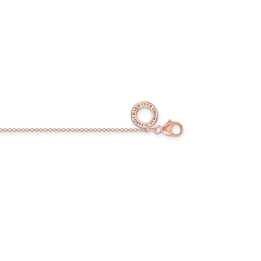 Chaîne Charm or rose