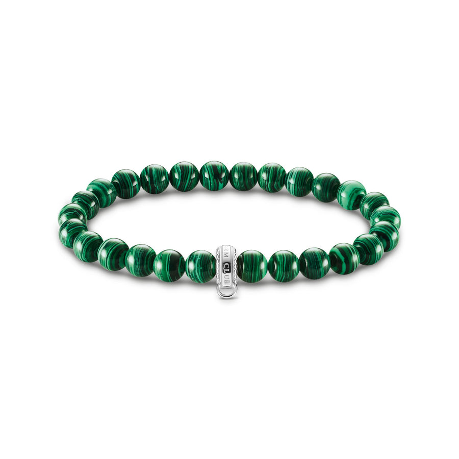 Bracelet Charm pierres vertes