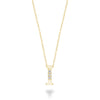 DIAMOND MINI INITIAL PENDANT W/CHAIN