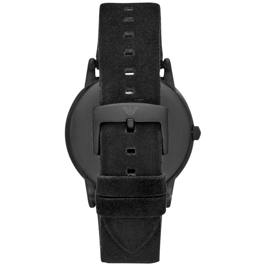 EMPORIO ARMANI Montre Luigi noir avec à trois aiguilles
