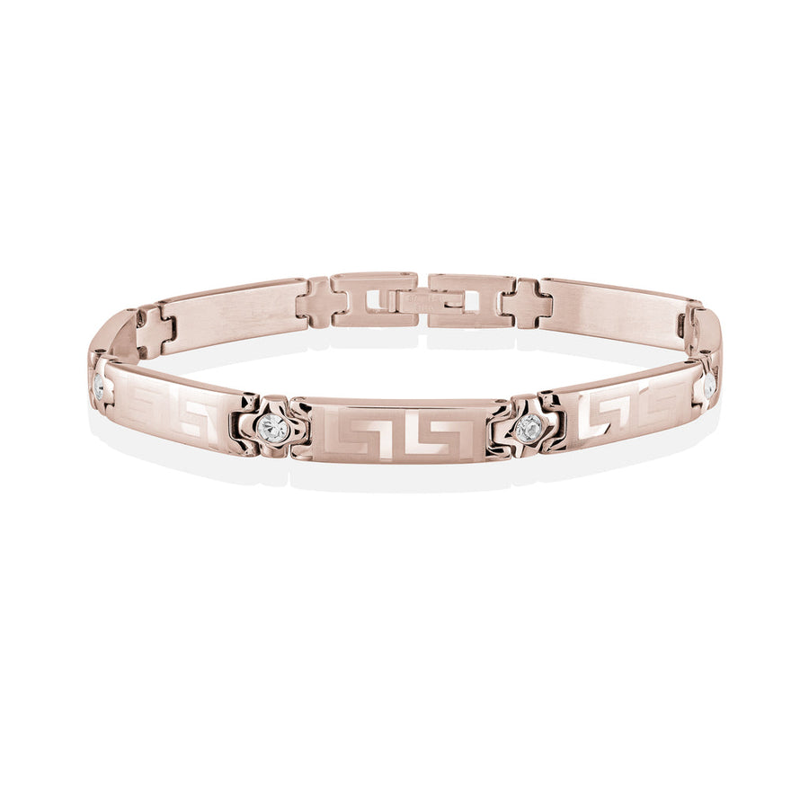 Greek Key Gem Bracelet