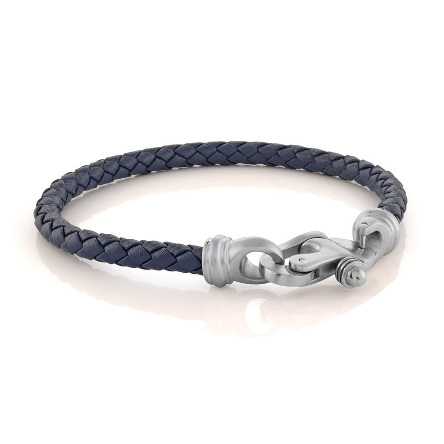 Screw Clasp Leather Bracelet