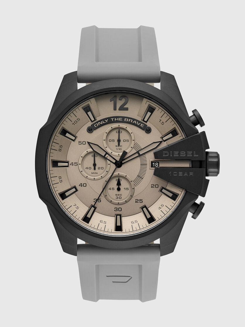 DIESEL Montre Mega Chief silicone à trois aiguilles