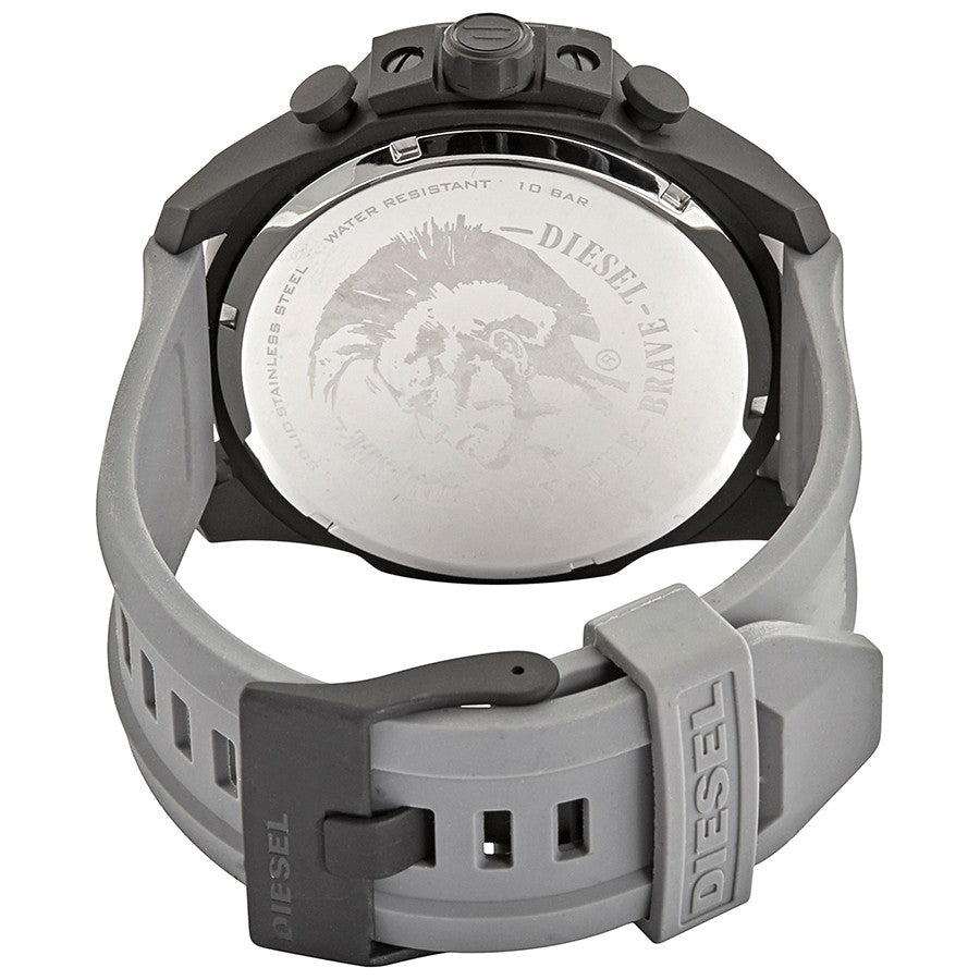 DIESEL Montre Mega Chief silicone à trois aiguilles