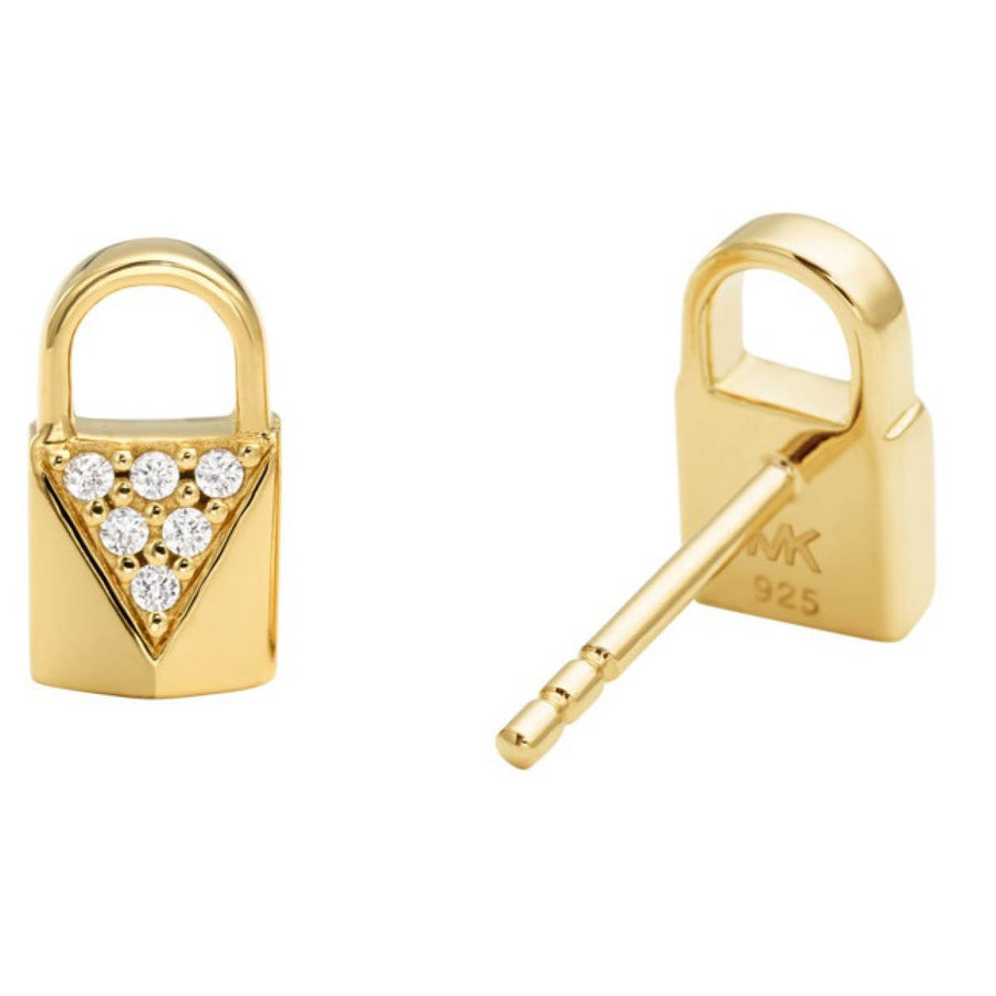 MK Boucles D'oreilles cadenas pavé