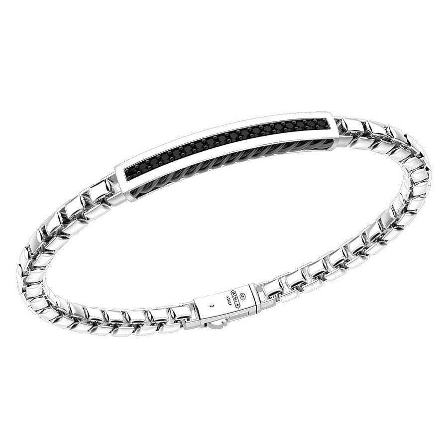 ZANCAN Bracelet Cosmopolitan avec mailles venitienne et spinels